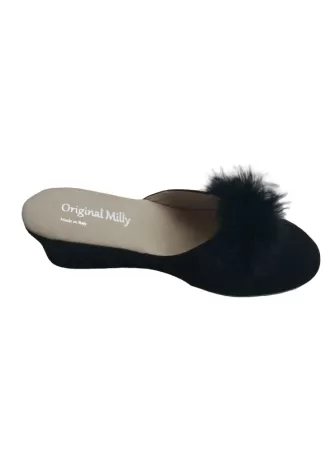 CIABATTA DA CAMERA MILLY - 9000 NERO