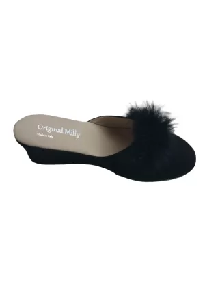CIABATTA DA CAMERA MILLY - 9000 NERO