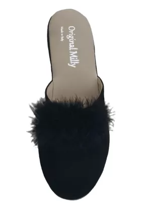 CIABATTA DA CAMERA MILLY - 9000 NERO