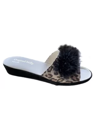 CIABATTA DA CAMERA MILLY - 203 LEOPARD