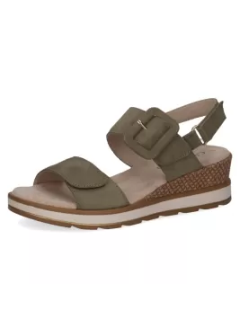 Sandalo Caprice 28753 Olive Nubuc | Tentazione Calzature