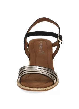 Sandalo Caprice 28305 Black Gold | Tentazione Calzature