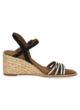 Sandalo Caprice 28305 Black Gold | Tentazione Calzature