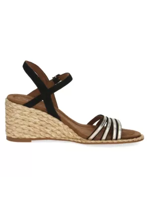 Sandalo Caprice 28305 Black Gold | Tentazione Calzature