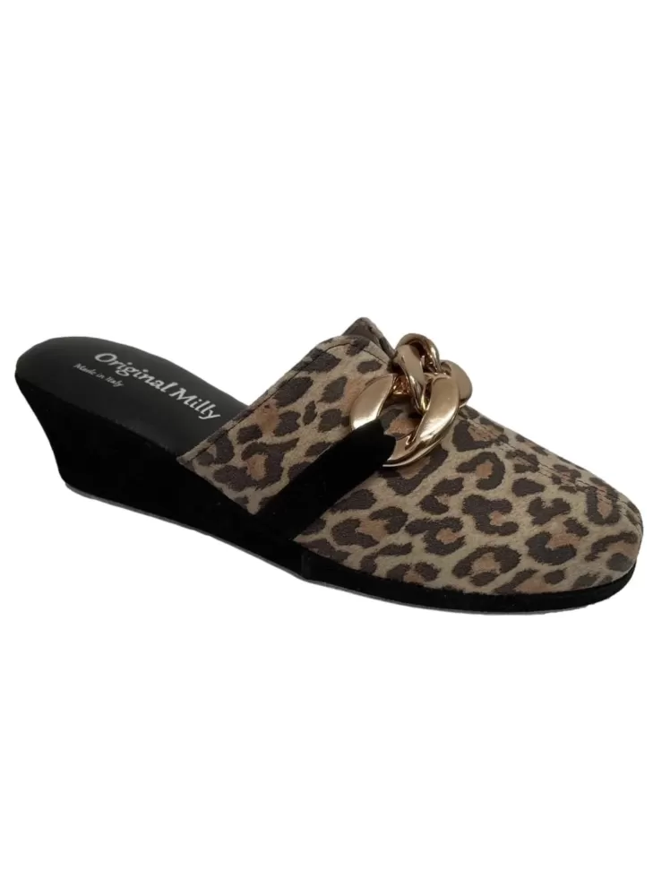 CIABATTA DA CAMERA MILLY - 1001 LEOPARD