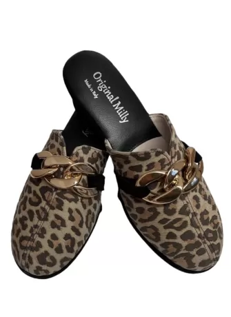 CIABATTA DA CAMERA MILLY - 1001 LEOPARD