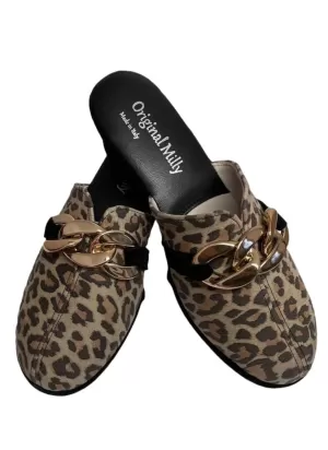 CIABATTA DA CAMERA MILLY - 1001 LEOPARD