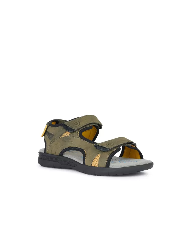 SANDALO GEOX - SPHERICA MILITARY YELLOW