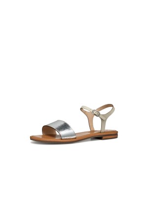 Sandalo Geox Sozy Silver/Papyrus | Tentazione Calzature
