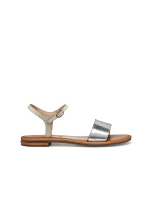 Sandalo Geox Sozy Silver/Papyrus | Tentazione Calzature