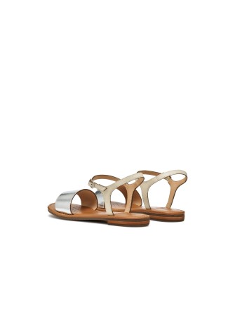 Sandalo Geox Sozy Silver/Papyrus | Tentazione Calzature