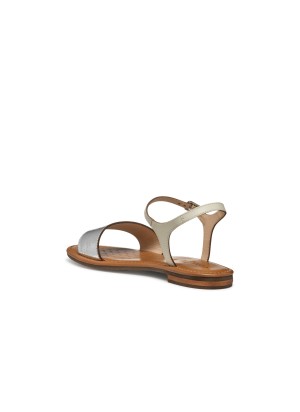 Sandalo Geox Sozy Silver/Papyrus | Tentazione Calzature