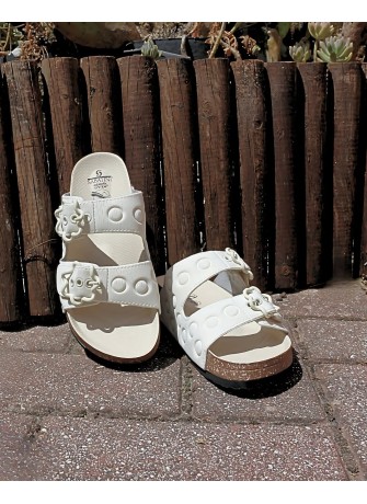 Ciabatte Sabatini Tenerife Pixel Bianco | Tentazione Calzature