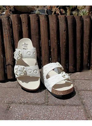 Ciabatte Sabatini Tenerife Pixel Bianco | Tentazione Calzature