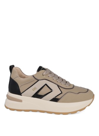 Sneaker Donna Serena 3M5875DM Beige/Nero