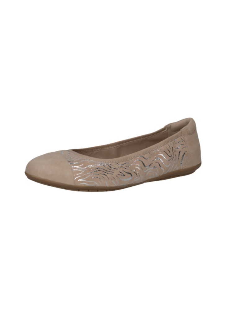 Ballerina Caprice 22101 Beige Comb Leather