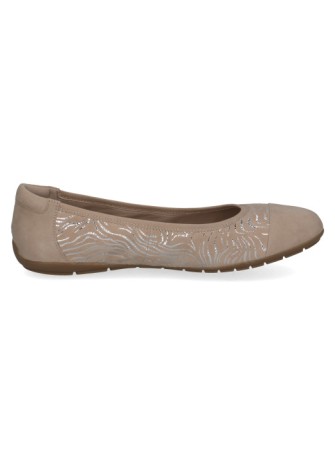 Ballerina Caprice 22101 Beige Comb Leather