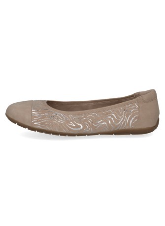 Ballerina Caprice 22101 Beige Comb Leather