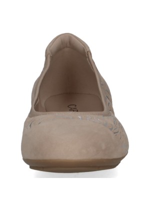 Ballerina Caprice 22101 Beige Comb Leather