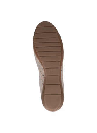 Ballerina Caprice 22101 Beige Comb Leather