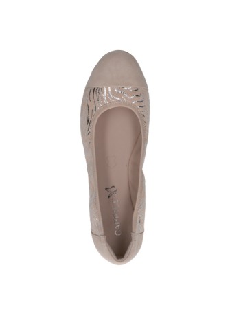 Ballerina Caprice 22101 Beige Comb Leather