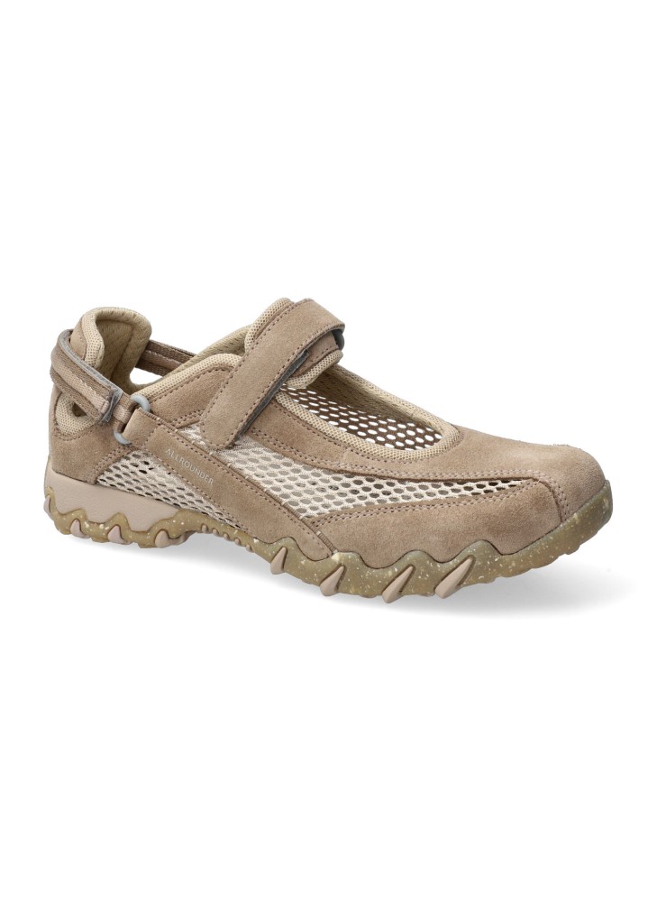 Scarpa casual Allrounder Niro Mesh Tabacco - Scarpe donna con plantare estraibile e chiusura a strappo per plantari