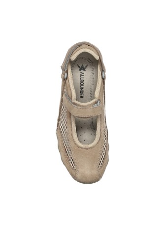 Scarpa casual Allrounder Niro Mesh Tabacco - Scarpe donna con plantare estraibile e chiusura a strappo per plantari