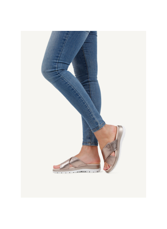 Ciabatta Caprice 27207 Taupe Metallic