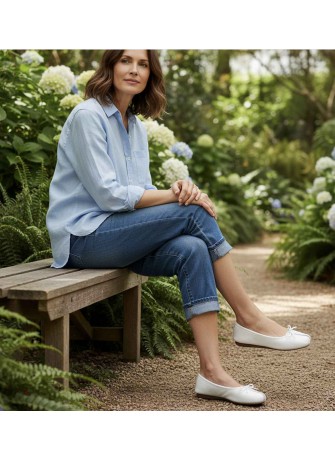 Ballerina Clarks Freckle Ice White