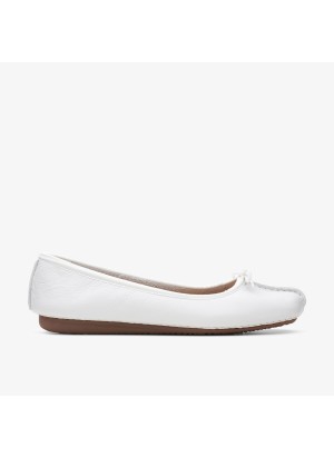 Ballerina Clarks Freckle Ice White