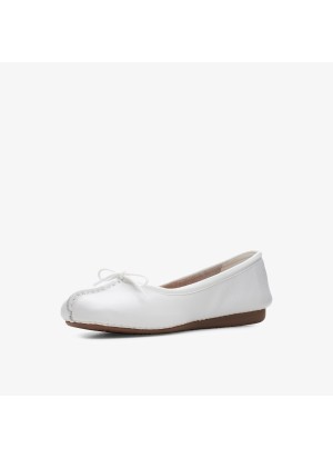 Ballerina Clarks Freckle Ice White