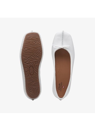 Ballerina Clarks Freckle Ice White