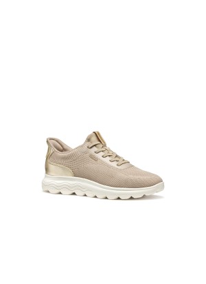 Sneakers Geox SPHERICA PLUS A - LT TAUPE/LT GOLD | Tentazione Calzature