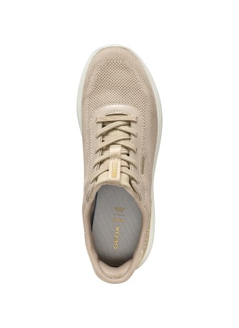 Sneakers Geox SPHERICA PLUS A - LT TAUPE/LT GOLD | Tentazione Calzature