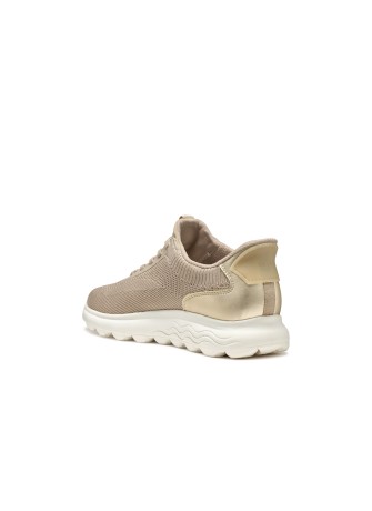 Sneakers Geox SPHERICA PLUS A - LT TAUPE/LT GOLD | Tentazione Calzature