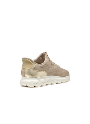 Sneakers Geox SPHERICA PLUS A - LT TAUPE/LT GOLD | Tentazione Calzature