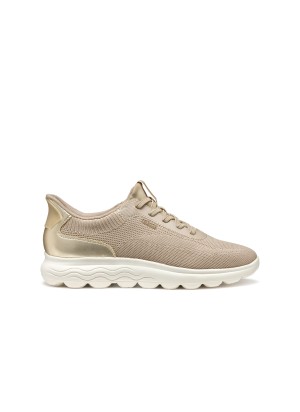 Sneakers Geox SPHERICA PLUS A - LT TAUPE/LT GOLD | Tentazione Calzature