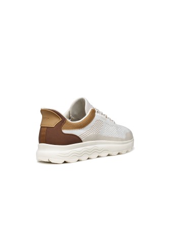 Sneaker Geox Spherica Plus Off White Brown