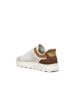 Sneaker Geox Spherica Plus Off White Brown