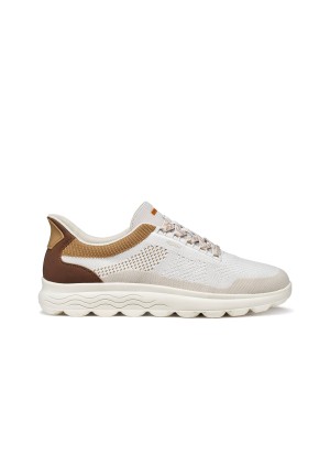 Sneaker Geox Spherica Plus Off White Brown