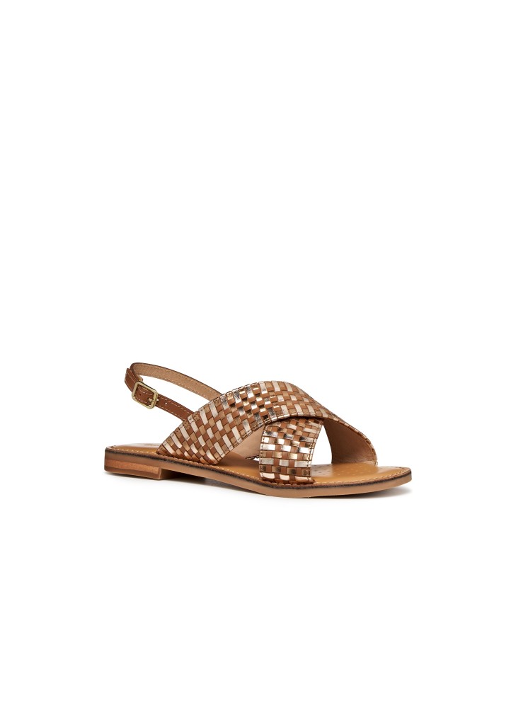 Sandalo Geox Maddalusia Camel Bronze