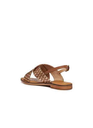 Sandalo Geox Maddalusia Camel Bronze