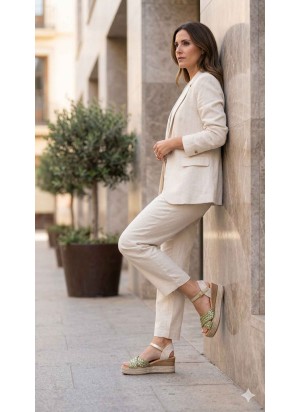 Sandalo Pitillos 10593 Kaki | Tentazione Calzature