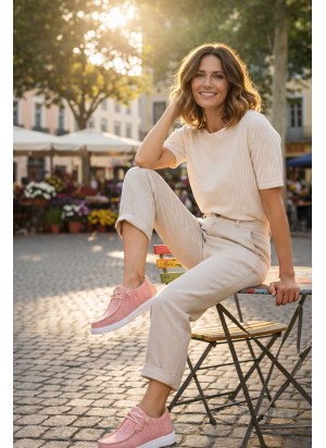 Sneakers Hey Dude 41878 Peach